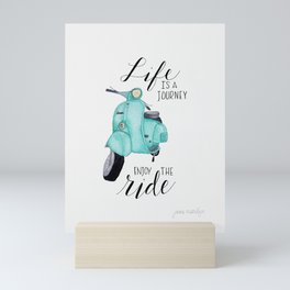 Enjoy the Ride - Vespa Mini Art Print