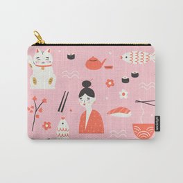 Dreaming of Japan Pattern Carry-All Pouch