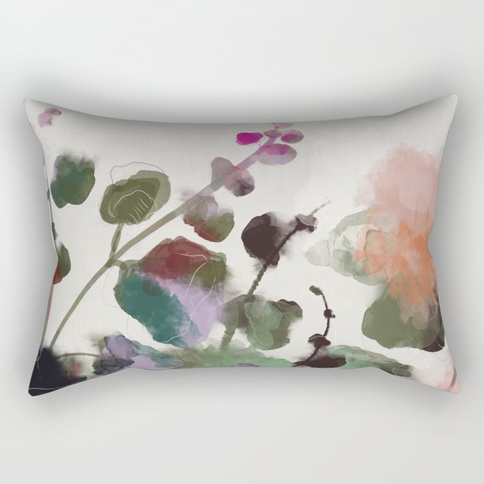 floral abstract summer autumn Rectangular Pillow