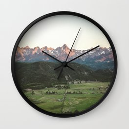 The Scenic San Juans - Mt. Sneffels in Southern Colorado Wall Clock