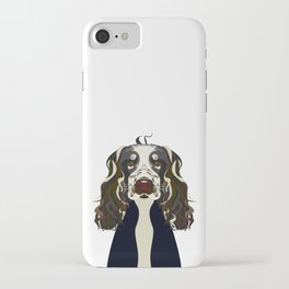 Illustration of Cocker Spaniel Dog. iPhone Case
