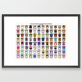 Furby Collection Framed Art Print