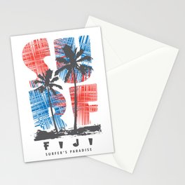 Fiji surf paradise Stationery Card