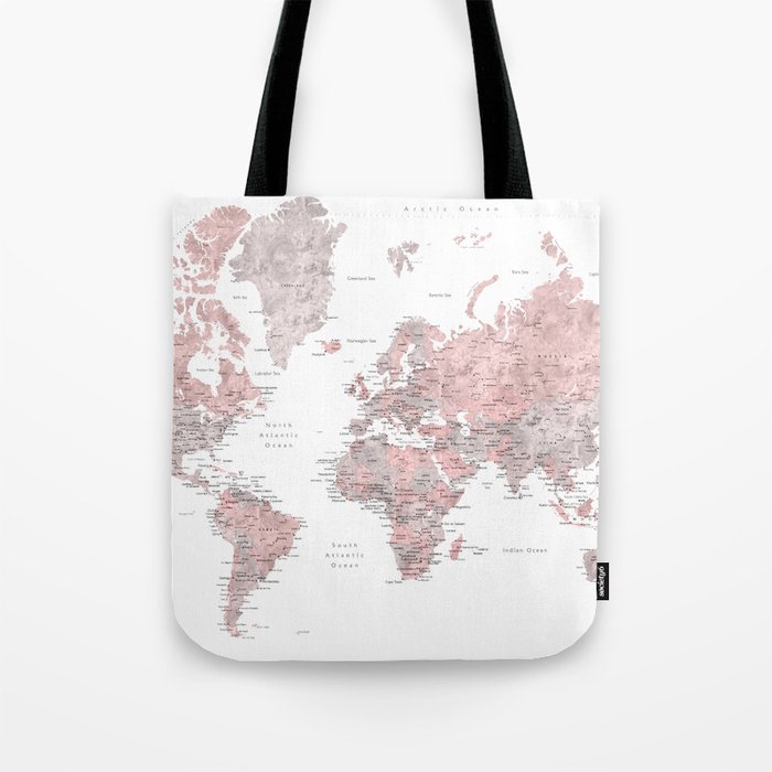 dusty pink tote bag