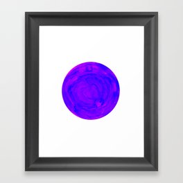 purple pink watercolor swirl sphere Framed Art Print