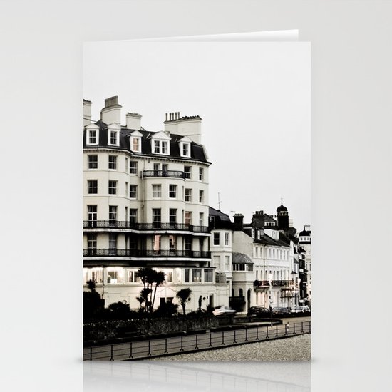 Old sea front Stationery Cards