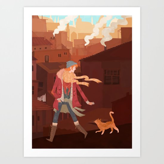 Feral Art Print