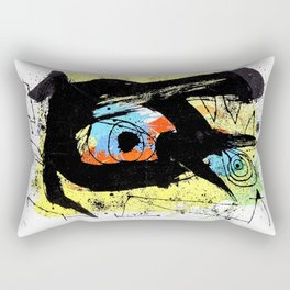 Joan Miro, Derrierre le Miroir no 203, 1973 Artwork, Tshirts, Prints, Posters, Bags, Men, Women, You Rectangular Pillow