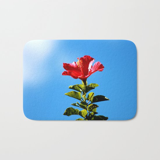 Hibiscus flower Bath Mat