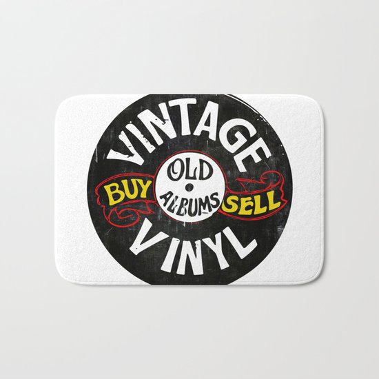 Vintage Vinyl Bath Mat