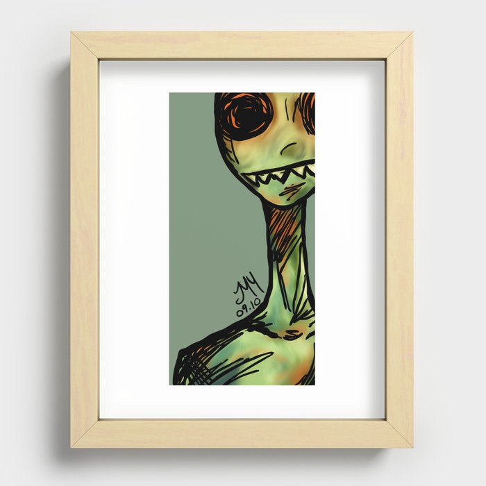 Zombie Recessed Framed Print