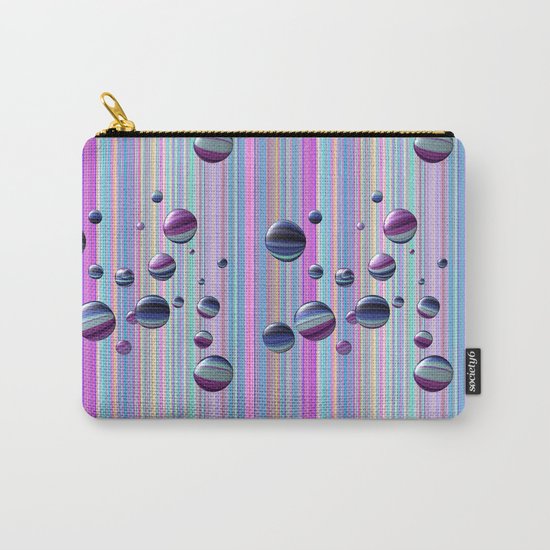 Сolored bubbles and stripes Carry-All Pouch