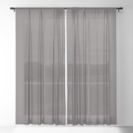 Mountain Quail Brown Sheer Curtain