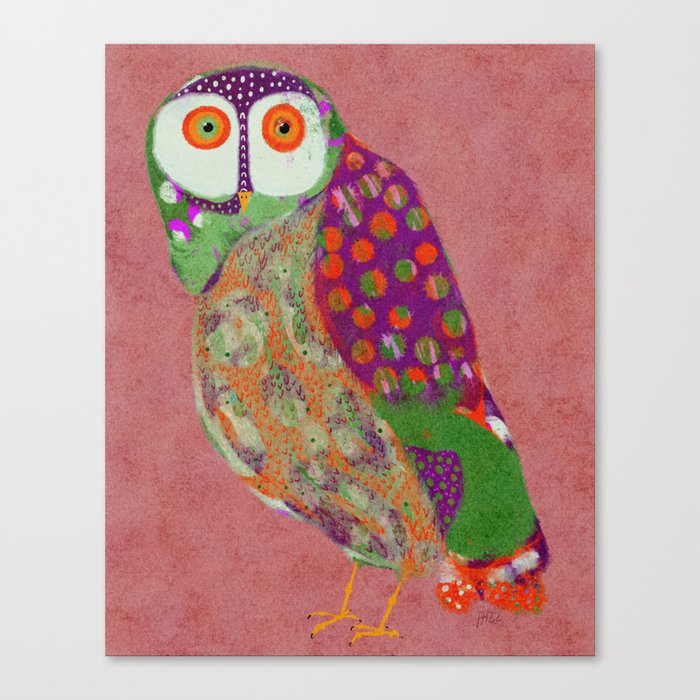 Peggy (Owl) Canvas Print
