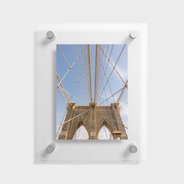 Brooklyn Bridge Travel Photography | New York City Views #2 Floating Acrylic Print