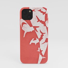 Sharknado minimalist illustration iPhone Case