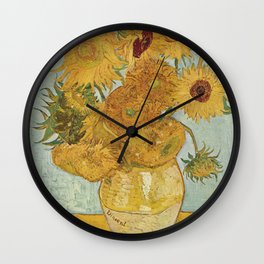 Van Gogh Sunflowers Wall Clock