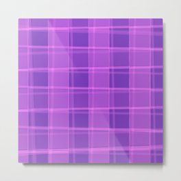 Delicate strokes of intersecting violet cells with jagged stripes and lines. Metal Print | Graphicdesign, Elongated, Curvilinear, Rays, Parallel, Geometry, Stripes, Uneven, Mesh, Intersection 