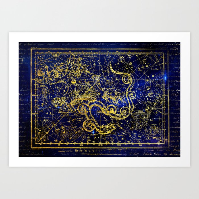 dragon constellation  Art Print