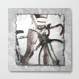 Grid Metal Print | Rider, Fixie, Mtb, Digital, Erotic, Nude, Bike, Draw, Biker, Ero 