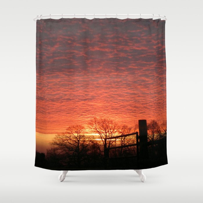 Sizzling Sunset Shower Curtain