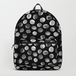 White Watercolor Dots Backpack