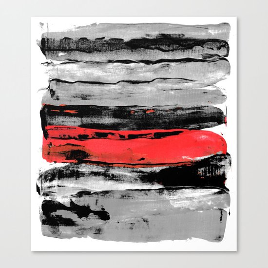 black & red Canvas Print