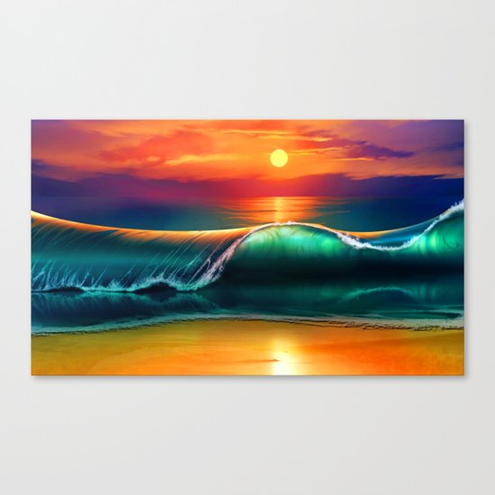 Beauty wave I Canvas Print