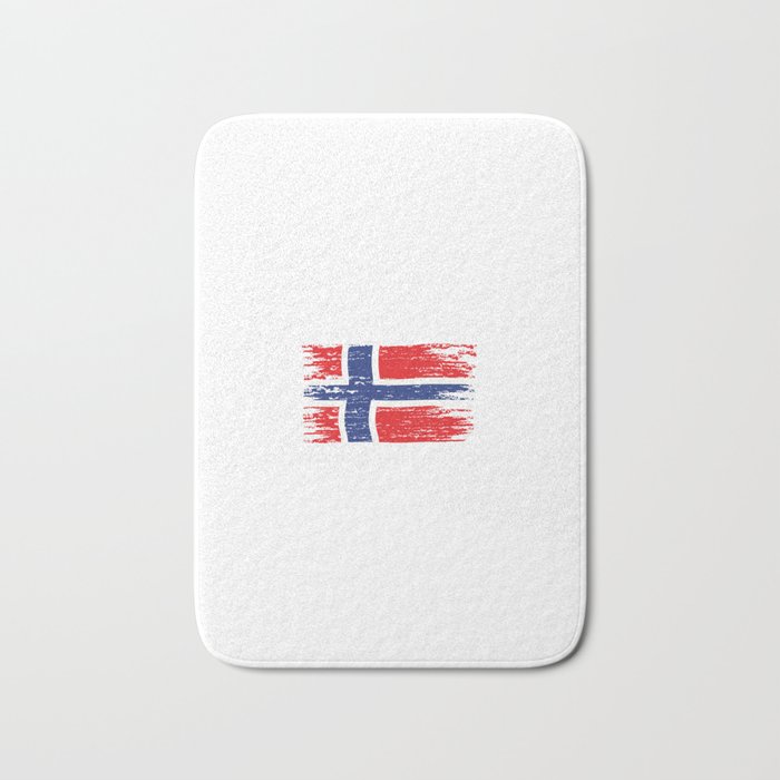 Kongsfjord 2022 - Angel Tour nach Norwegen mit Flagge Bath Mat