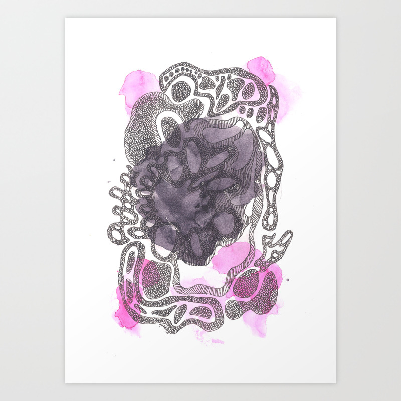 Scandi Micron Art Design 170714 Abstract Watercolour Play 5 Art