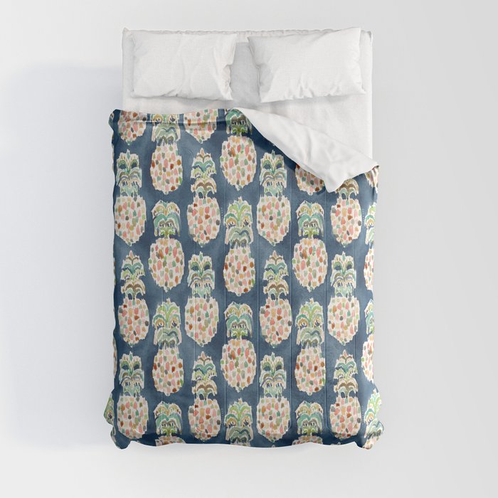 PINEAPP FOR THAT Colorful Pineapples Comforter