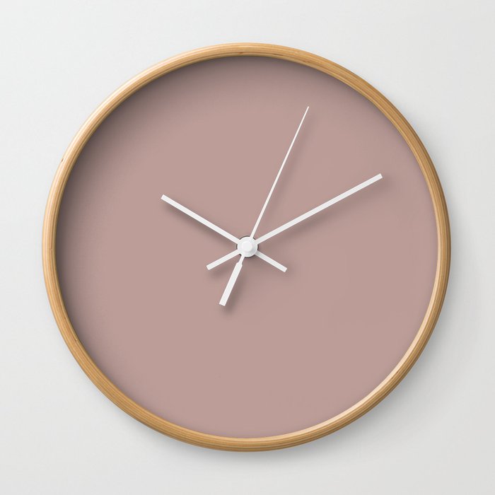 Tan-Pink Granite Wall Clock