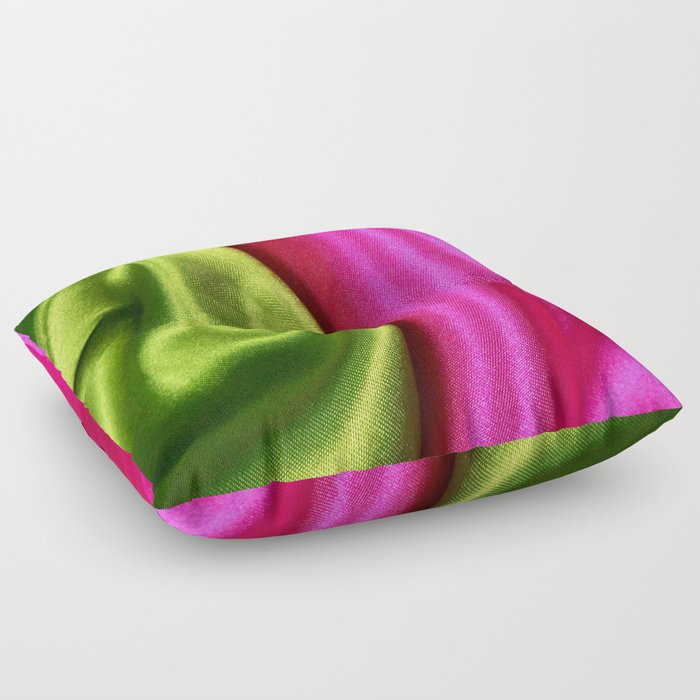 Olive and Magenta Floor Pillow