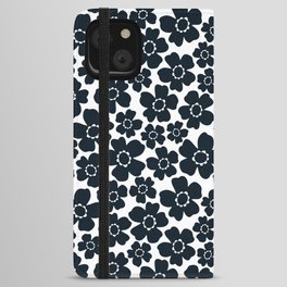 Flora / black & white iPhone Wallet Case