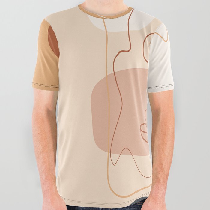 Abstract Faces 35 All Over Graphic Tee