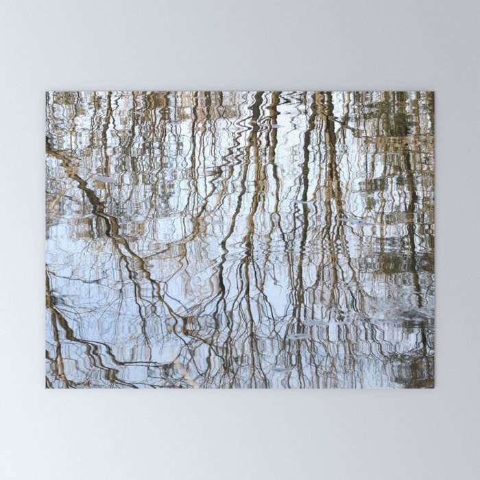Flowing Lines Nature Abstract Mini Art Print By Lenaweiss Society6
