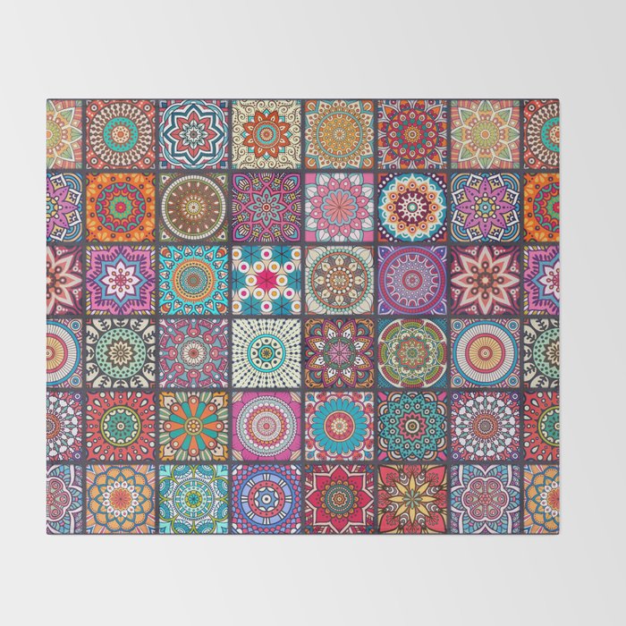 Boho Throw Blankets New Boho Patchwork Mandela Pattern Throw Blanket By Robincurtiss Society60 Boho Throw Blankets New Boho Patchwork Mandela Pattern Throw Blanket By Robincurtiss Society60