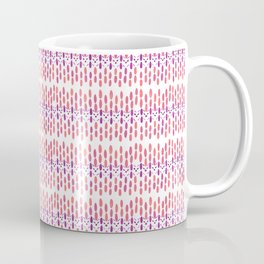 Simple geometric purple orange watercolor drops pattern Coffee Mug
