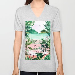 Seaside Meadow V Neck T Shirt
