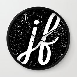 JF Logo Wall Clock | Digital, Black And White, Logo, Graphicdesign, Jf, Typography, Jacob Fischer 