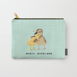 Hugly Ducklings Carry-All Pouch | Hugs, Cuddle, Baby, Uglyduckling, Duck, Duckling, Hug, Hugging, Ugly, Children 