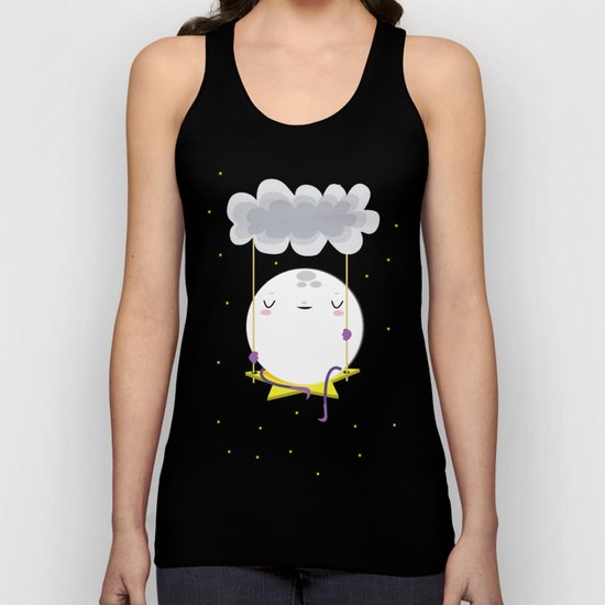The moon Unisex Tank Top