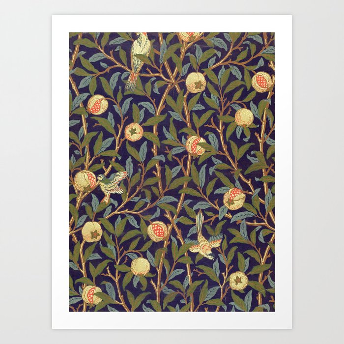 William Morris Bird And Pomegranate Art Print