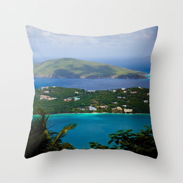Virgin Islands Throw Pillow