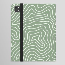 Topographic- Sage Green iPad Folio Case