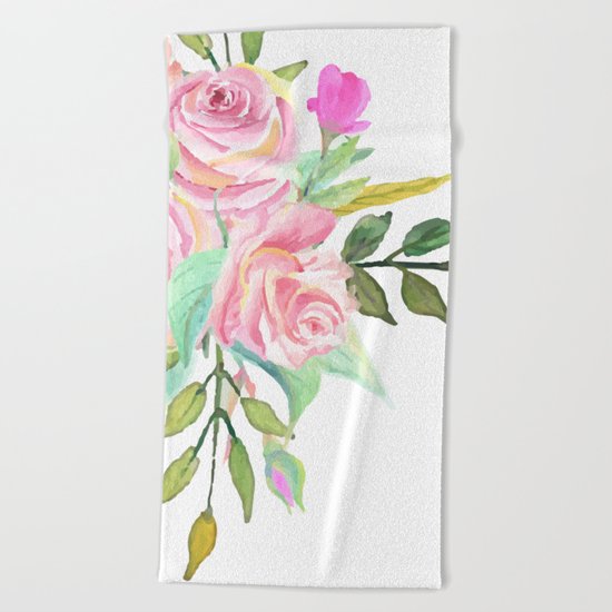 Flowers Beach Towel