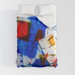 Mid Century Abstract Painting Comforter