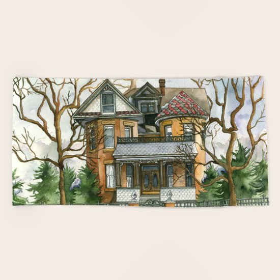 Stormy Skies Beach Towel