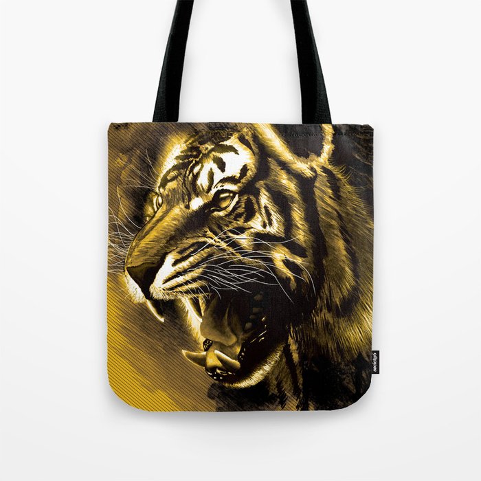 Tiger inside Tote Bag