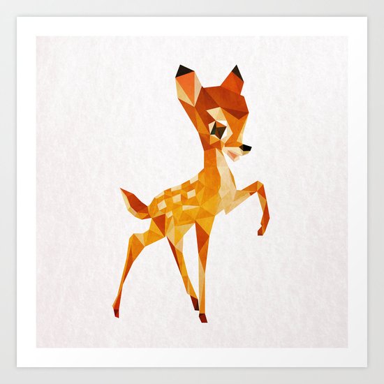 Oh Deer.. Art Print